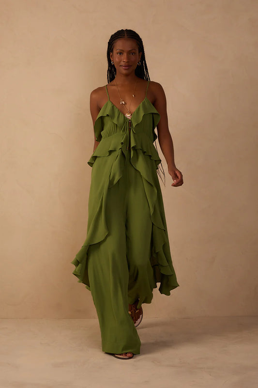 Wide-Leg Crepe Pants