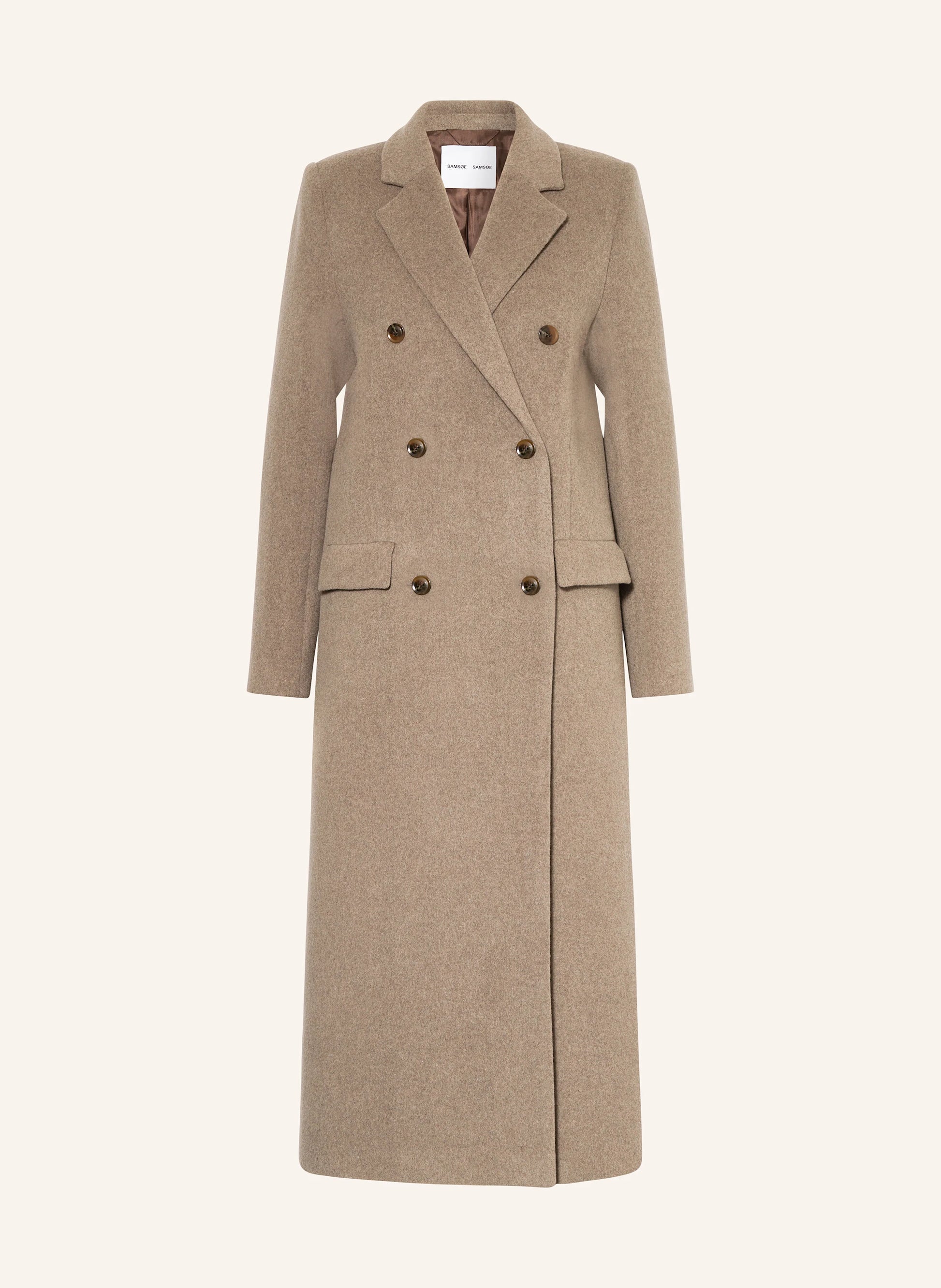 Falcon Doublebreast Long Melton Coat (8228948213968)
