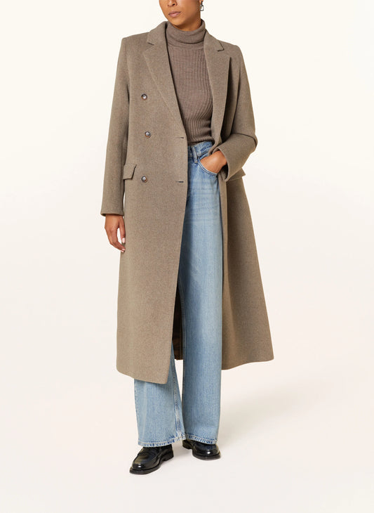 Falcon Doublebreast Long Melton Coat (8228948213968)
