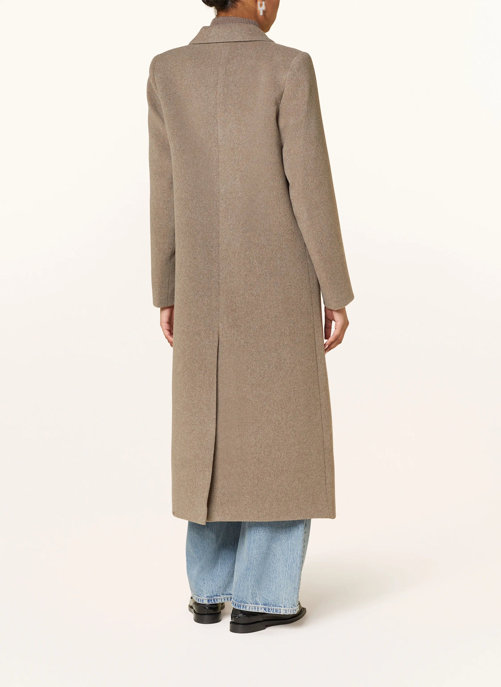 Falcon Doublebreast Long Melton Coat (8228948213968)