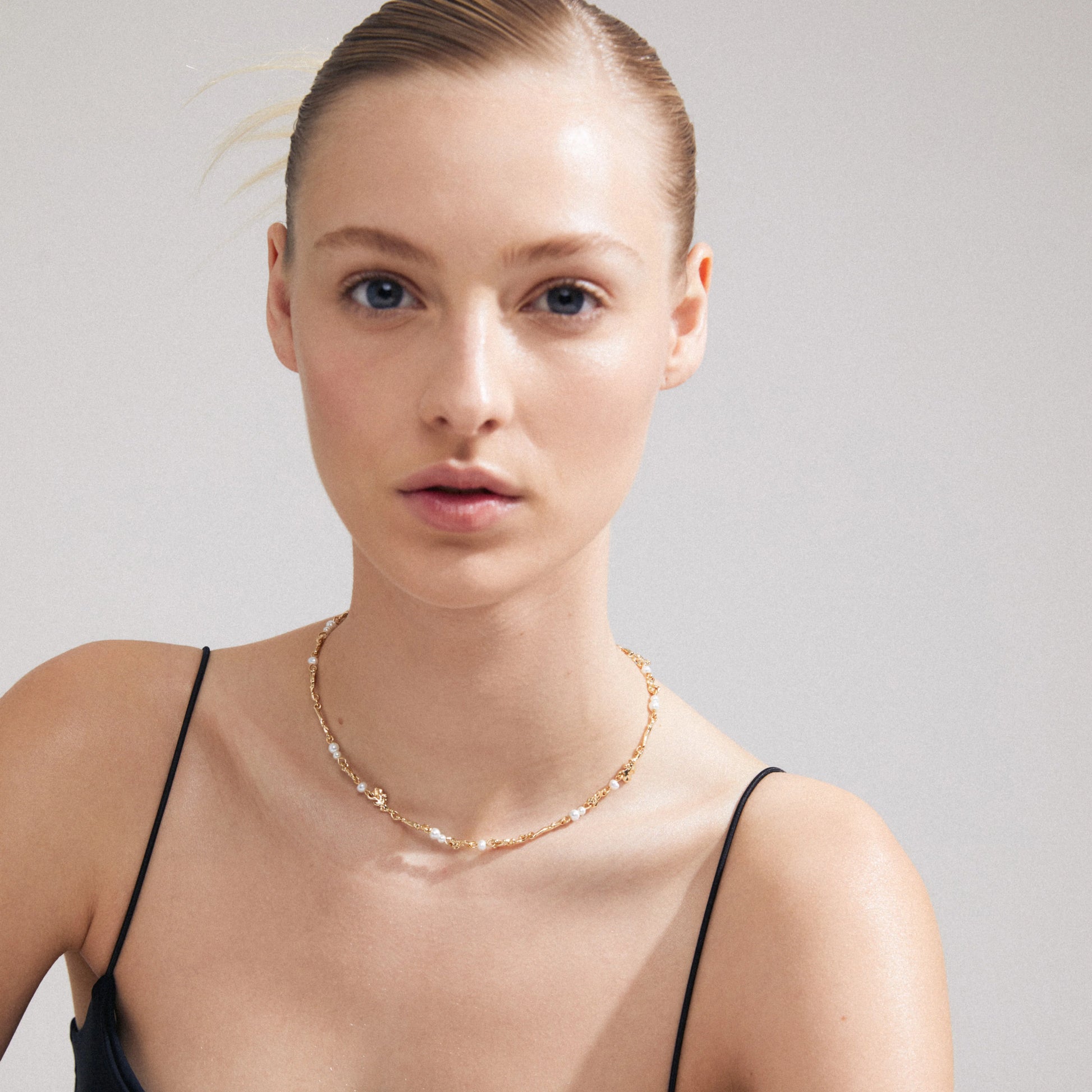 FOCUS recycled necklace gold-plated (8140130484432)