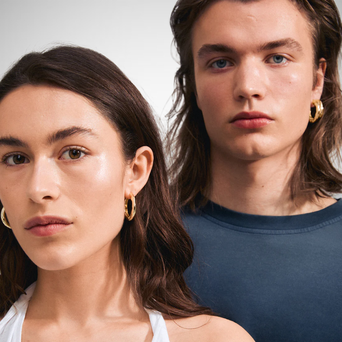 Believe Recycled Hoop Earrings (8229235130576)