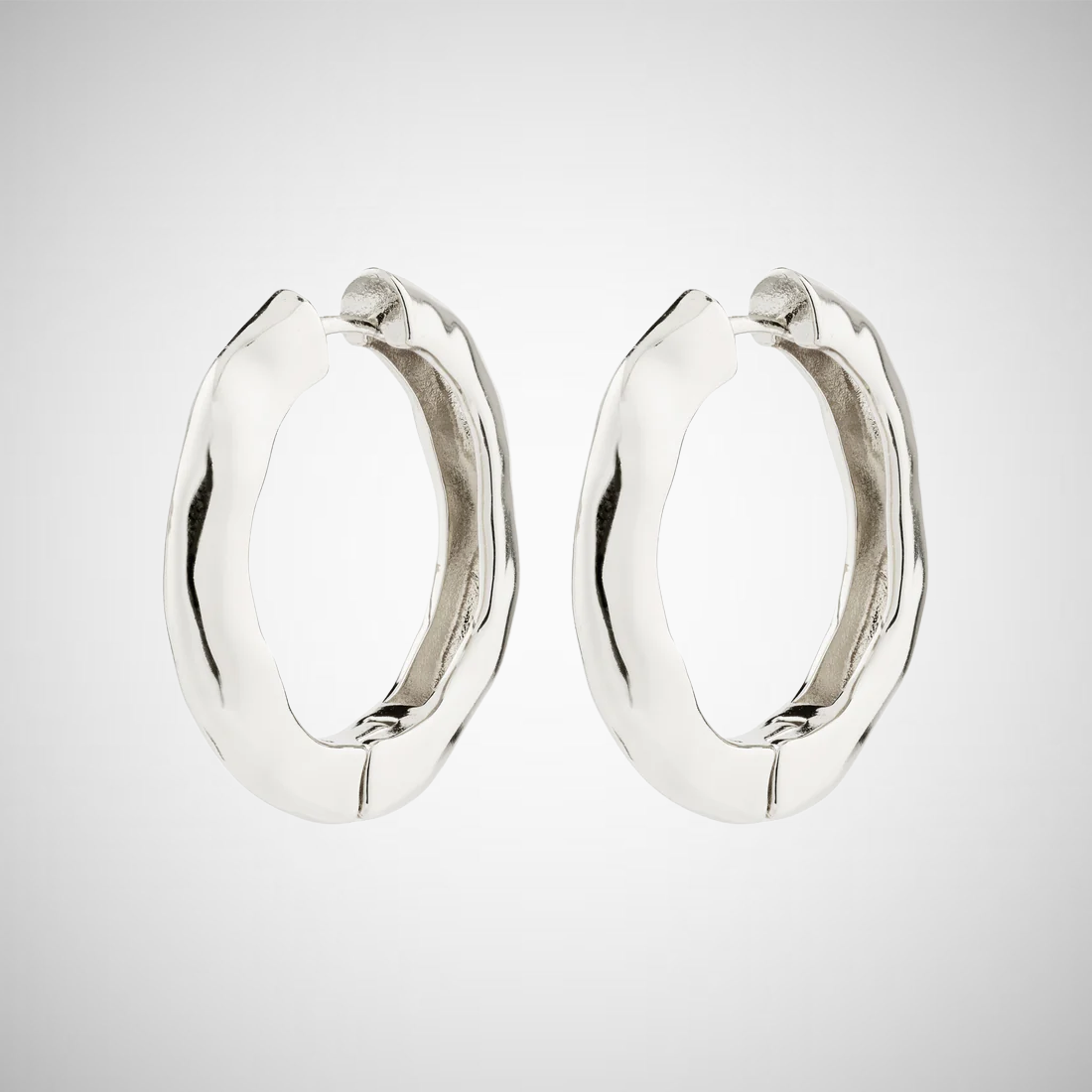 Believe Recycled Hoop Earrings (8229235097808)