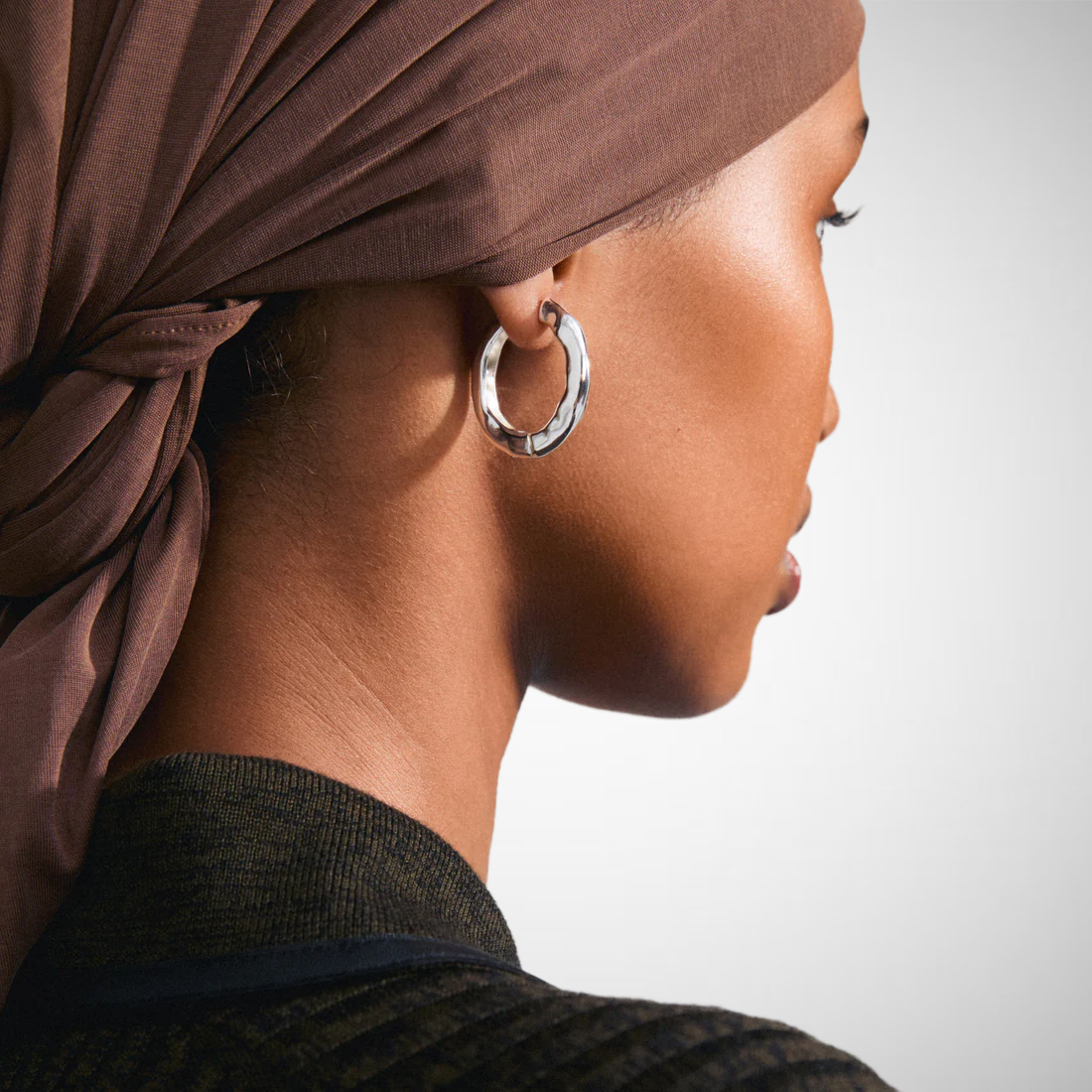 Believe Recycled Hoop Earrings (8229235097808)