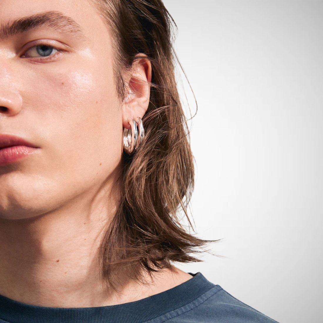 Believe Recycled Hoop Earrings (8229235097808)