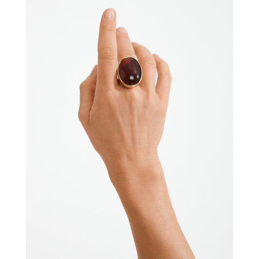 Still Ring Gold-Plated/Brown