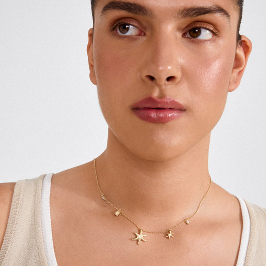 Prism Necklace Gold-Plated