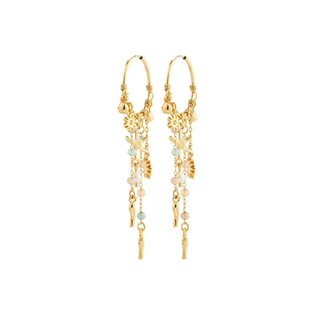 Prism Hoop Earrings Gold-Plated