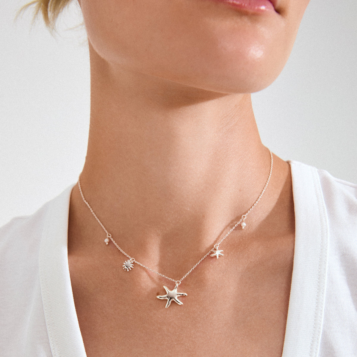 Prism Necklace Silver-Plated
