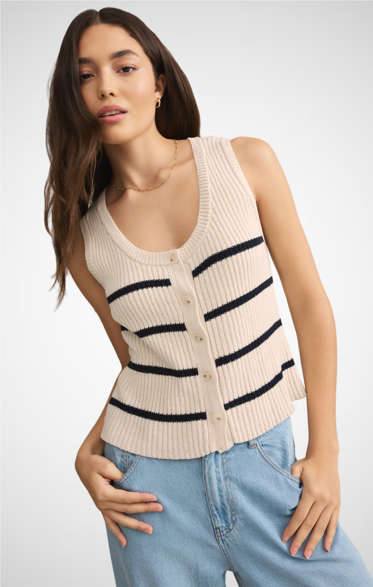 Sycamore Stripe Sweater Vest (8248046780624)
