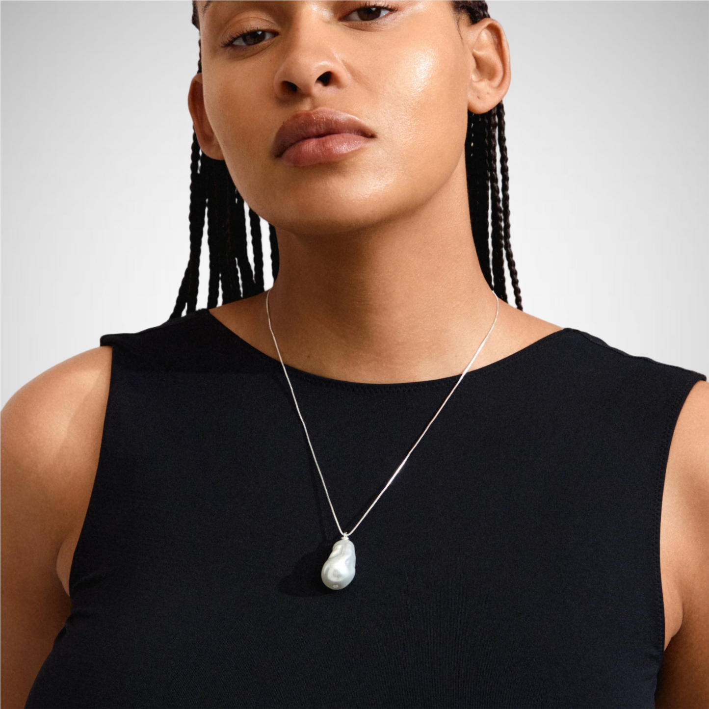 Sky Pearl Necklace (8246773678288)