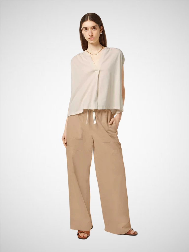 Drapey V-Neck T-Shirt (8256633077968)