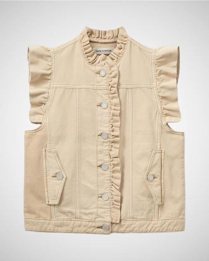 Sleeveless Denim Vest (8257185972432)