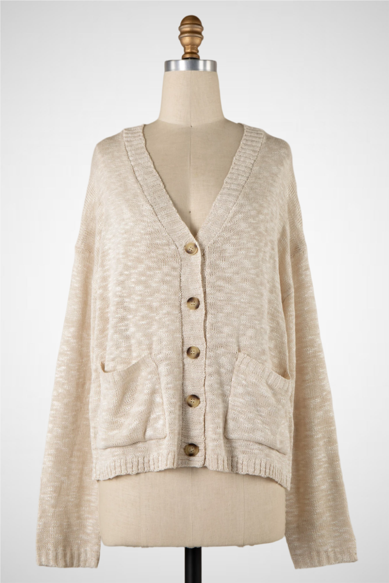 Lightweight Knit Button Cardigan (8260682842320)