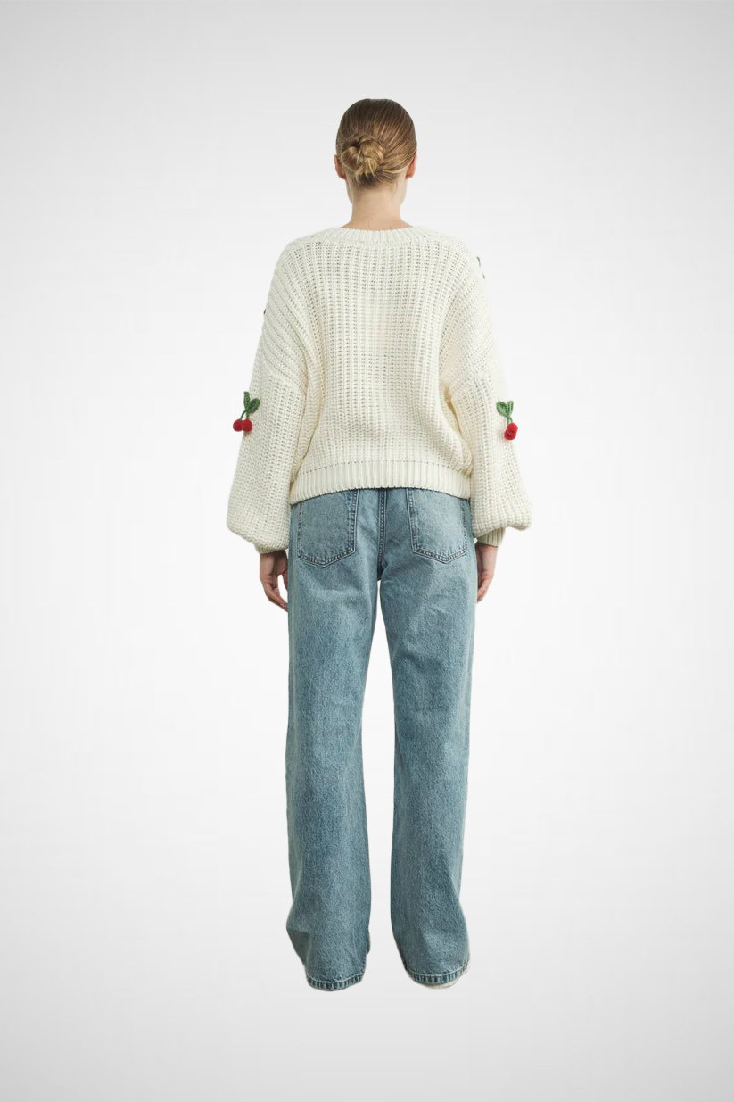 3D Cherry Sweater (8229383471312)