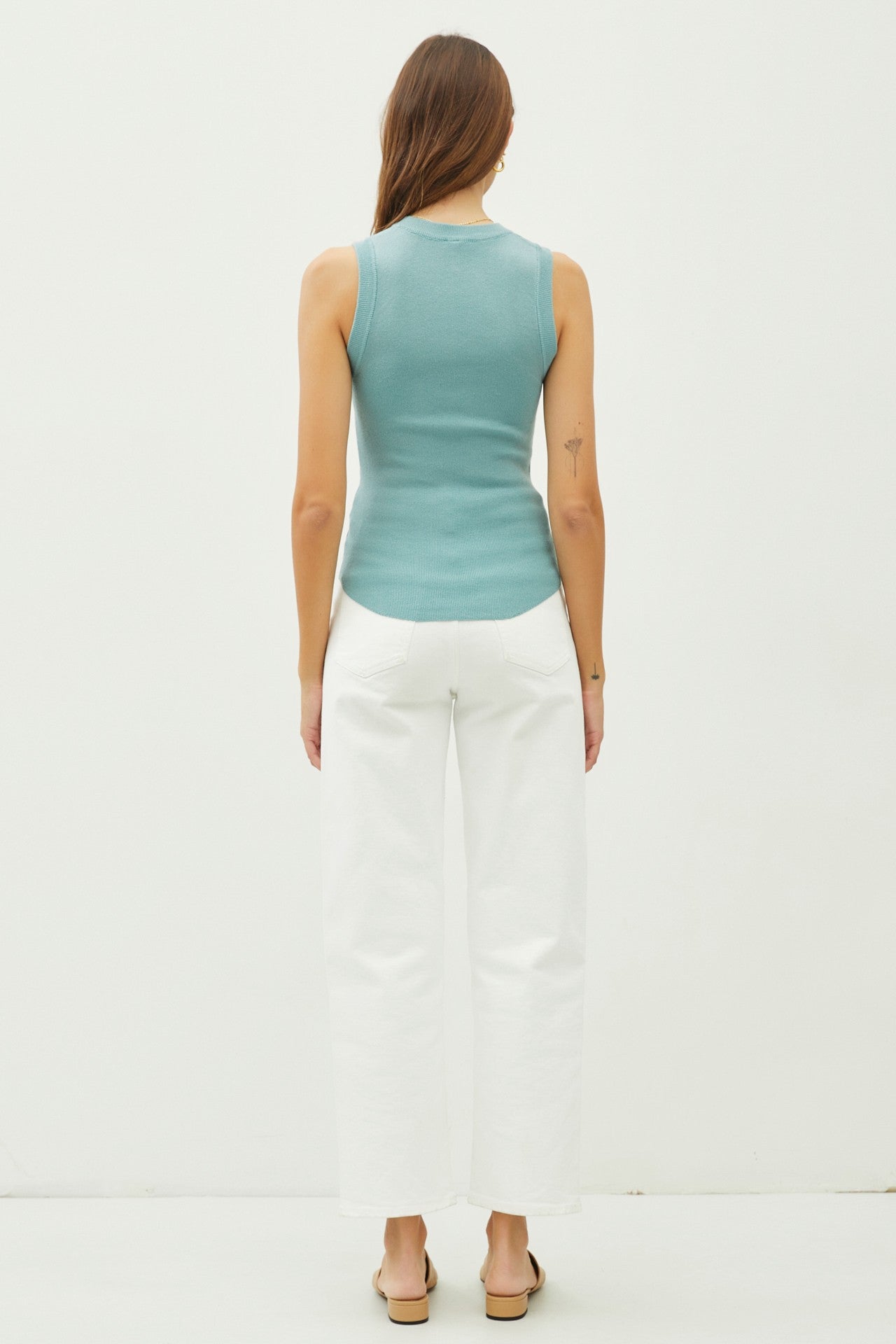 The Alice Sleevless Rib Knit Top (8121756975312)