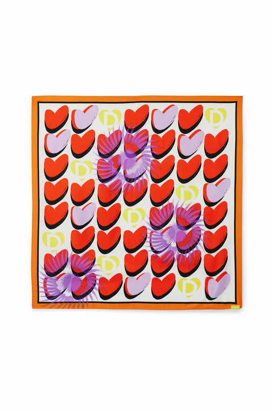 Heart Carré Scarf (7990836494544)