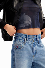Load image into Gallery viewer, Double-Waistband Balloon Jeans (7990836723920)
