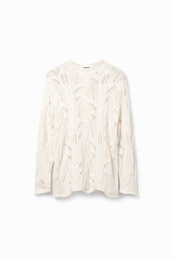 Oversize Openwork Pullover (7990836789456)