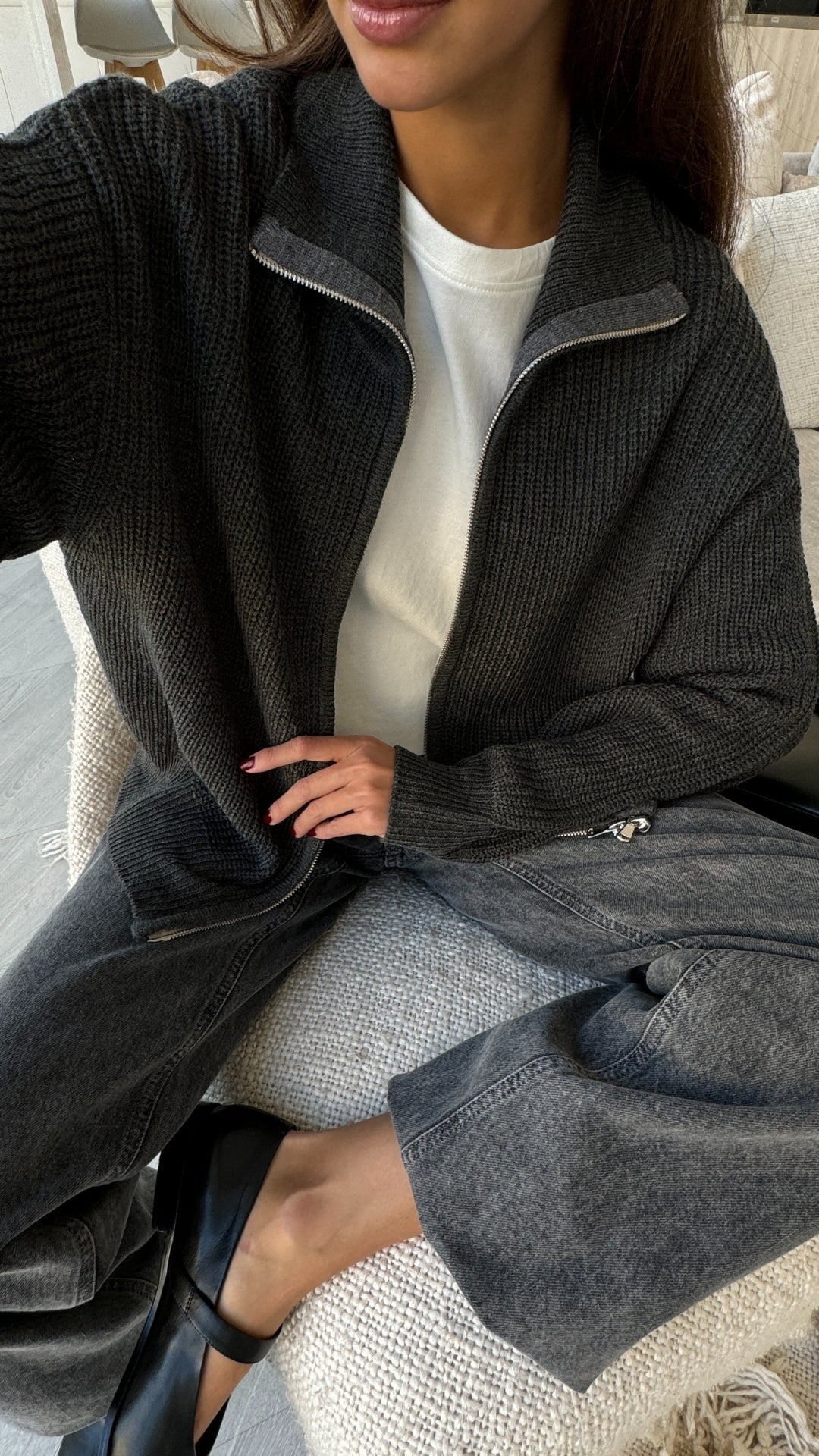 Allia Zip Cardigan (8350132142288)