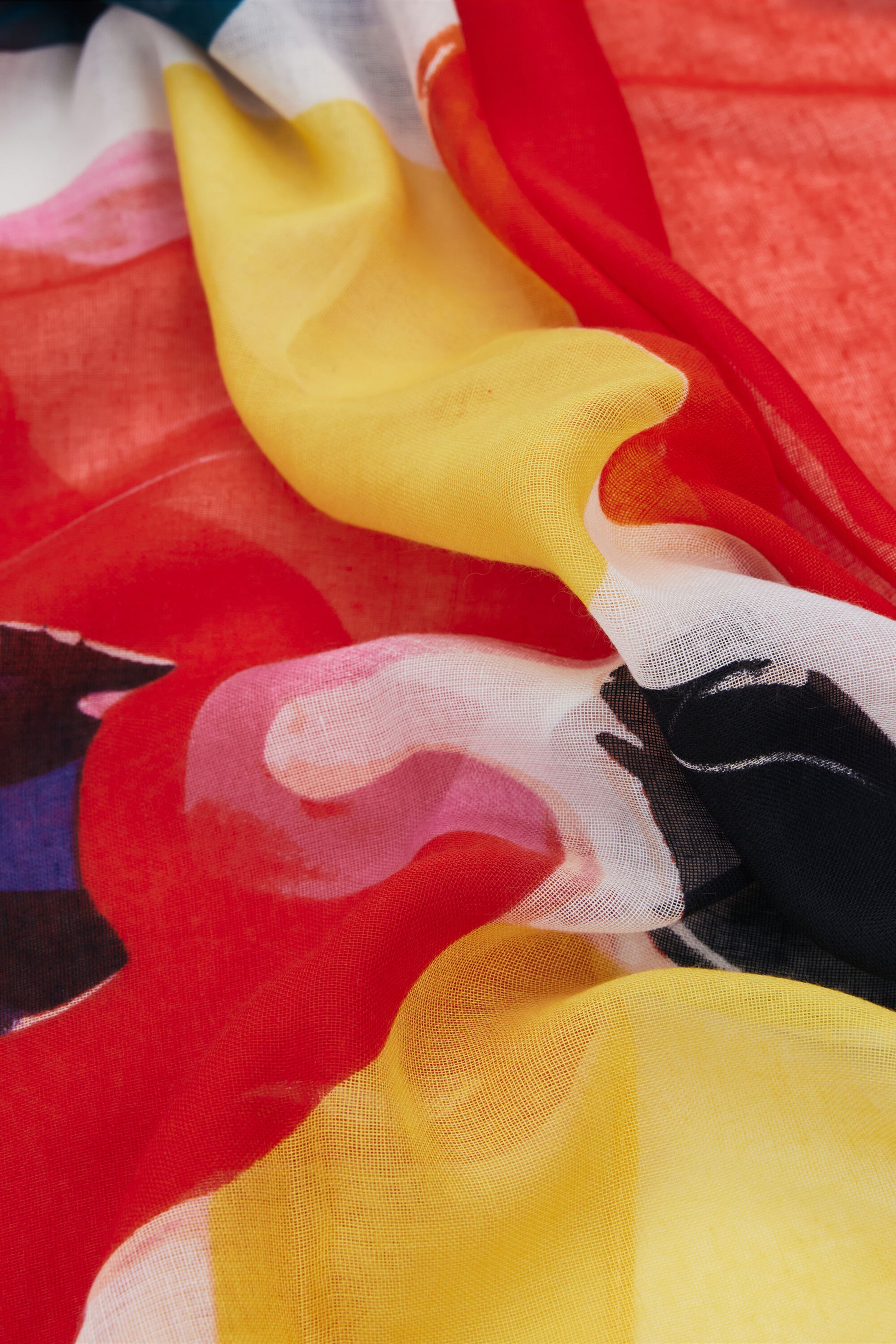 Arty Floral Scarf (8254680137936)