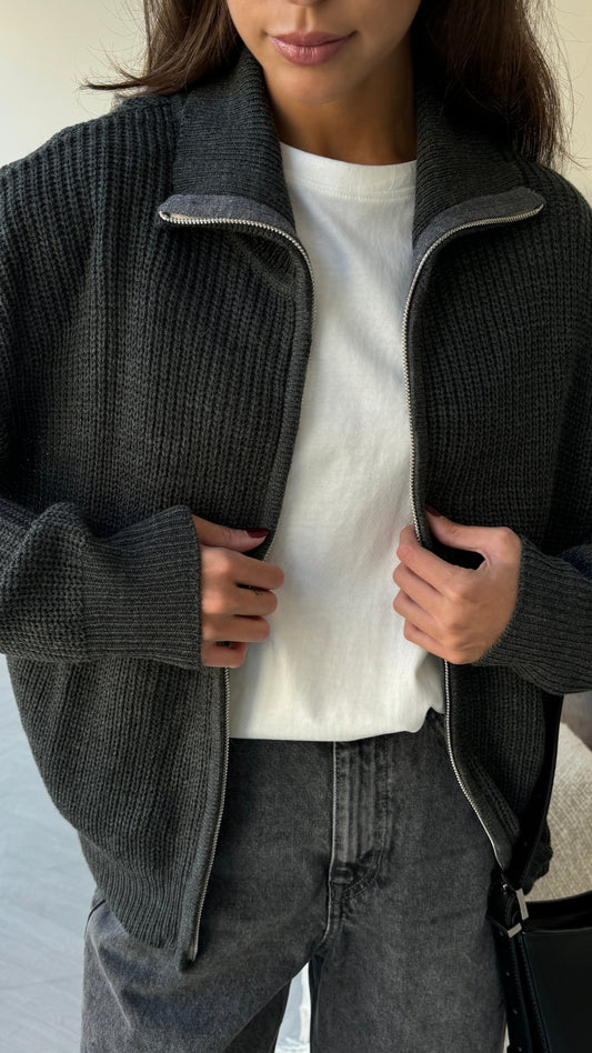 Allia Zip Cardigan (8350132142288)