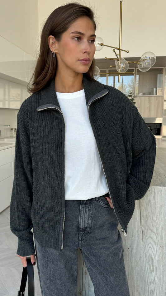 Allia Zip Cardigan (8350132142288)