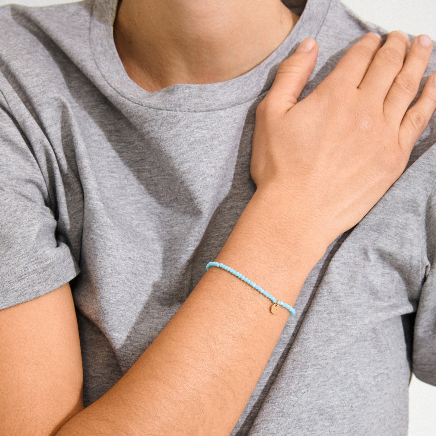 Bracelet Indie Gold Plated Blue Light (8302558511312)