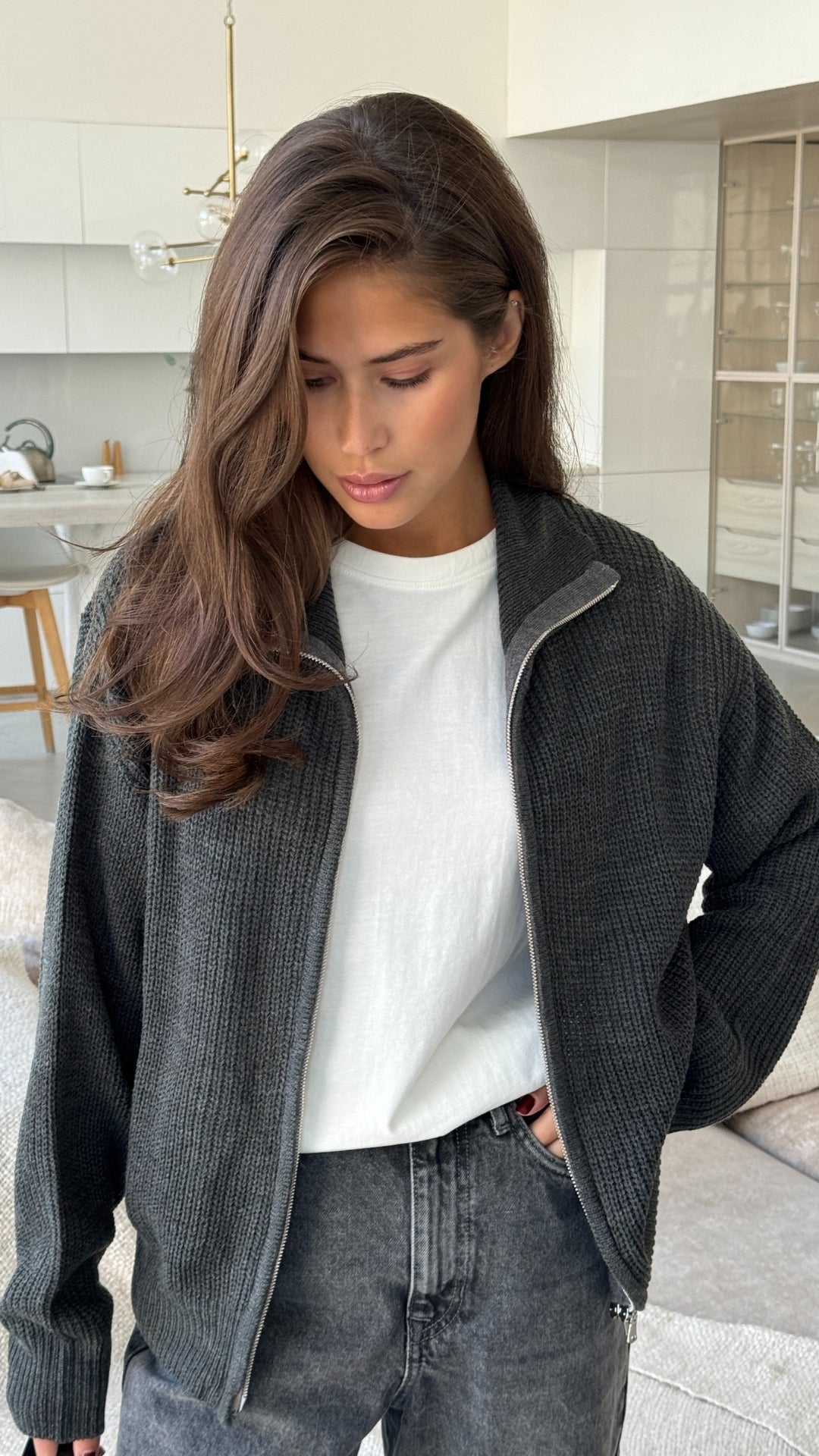 Allia Zip Cardigan (8350132142288)