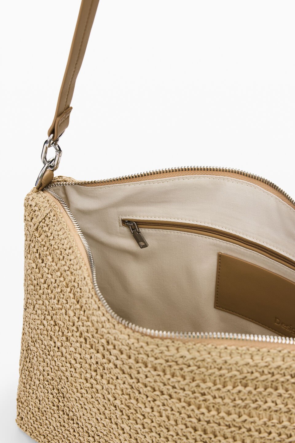 Sac Leiria en raphia, demi-logo