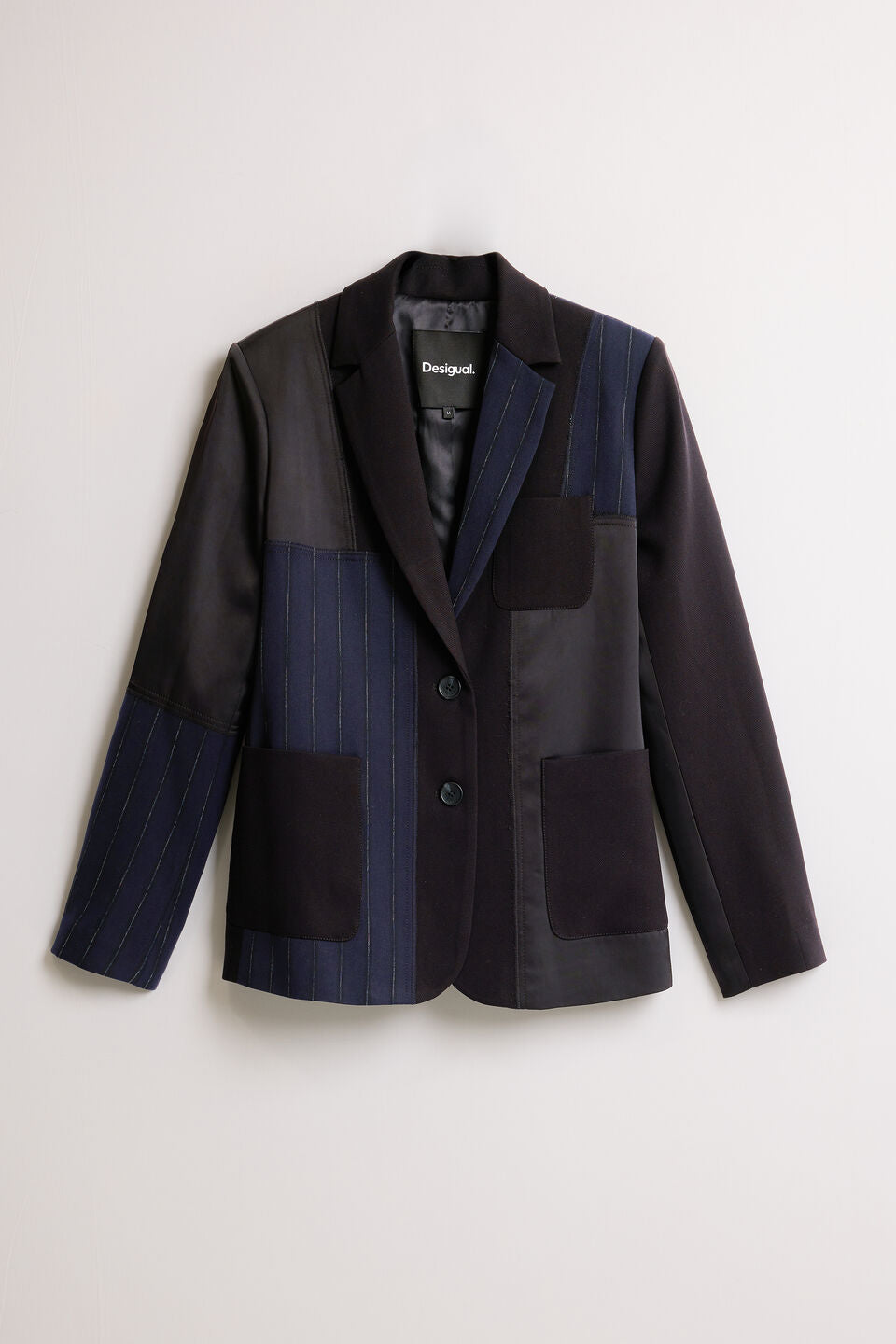 Woven Patchwork Blazer
