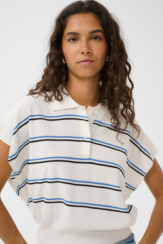 Elana Striped Polo