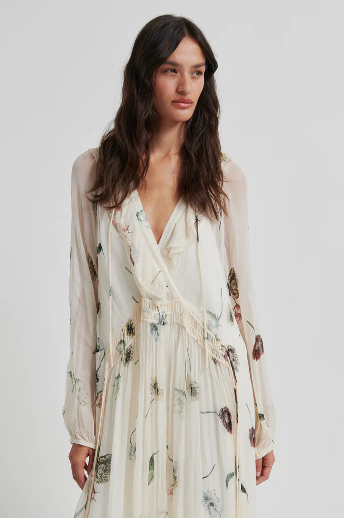 Robe longue florale