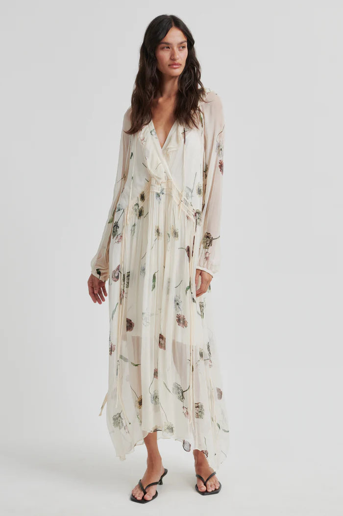 Robe longue florale