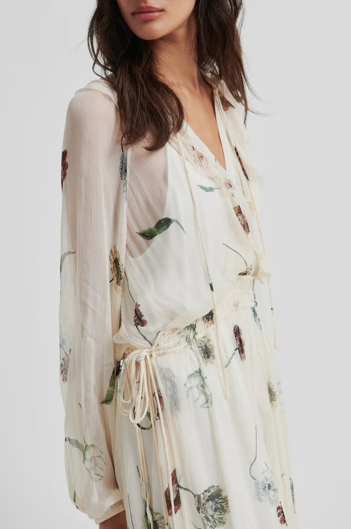 Robe longue florale