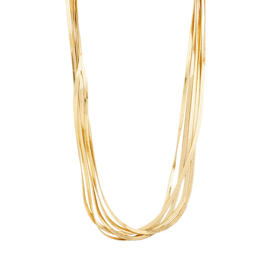 Kira Recycled Necklace Gold Plated (8302554939600)