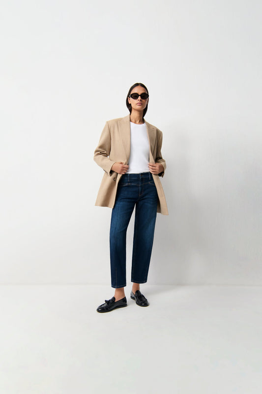 Elin Barrel Jeans Cropped