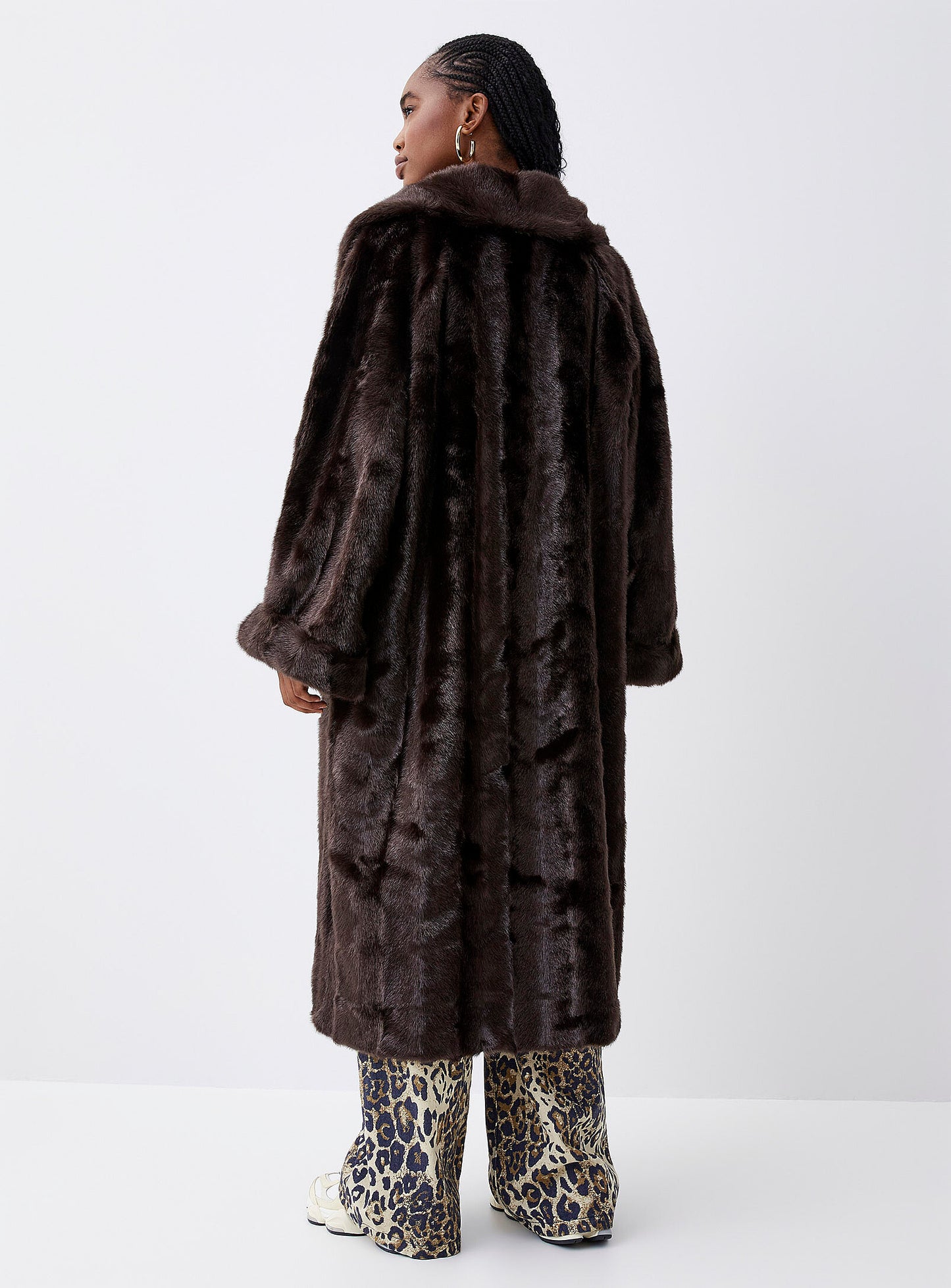 Long Faux Mink Coat (8228947165392)