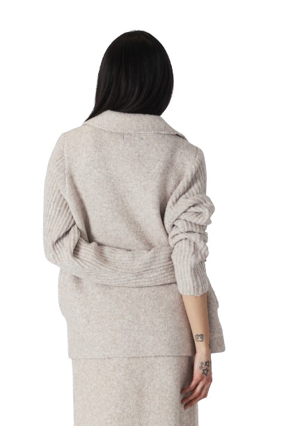 Eco Blazer W/Ribbed Sleeves (8148920434896)