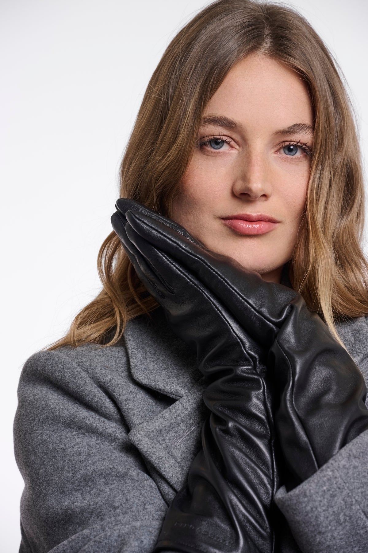 Gants longs en cuir Florianne