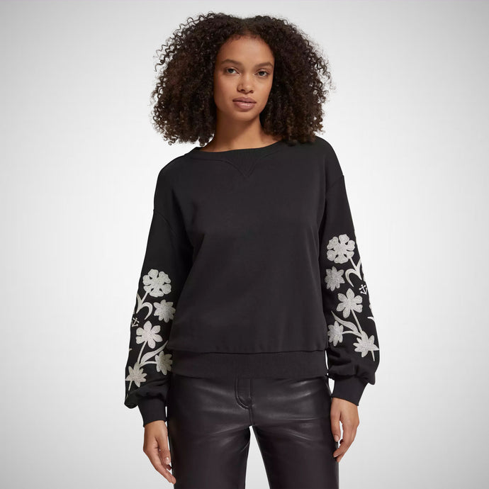 Embroidered Sleeve Sweatshirt (8002671116496)