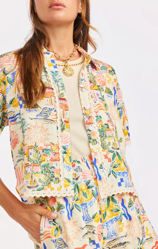 Nostalgic Paradise Button Up