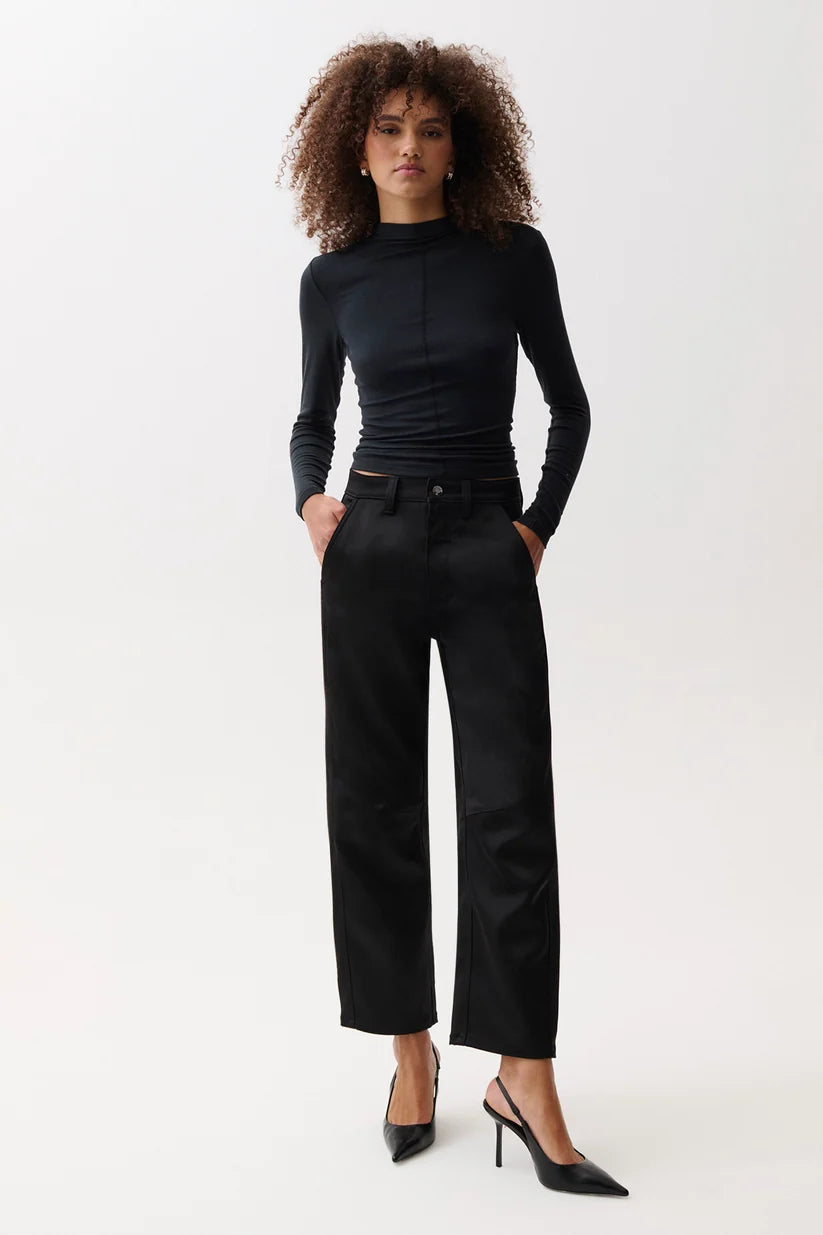 Beau Seamed Crescent Satin