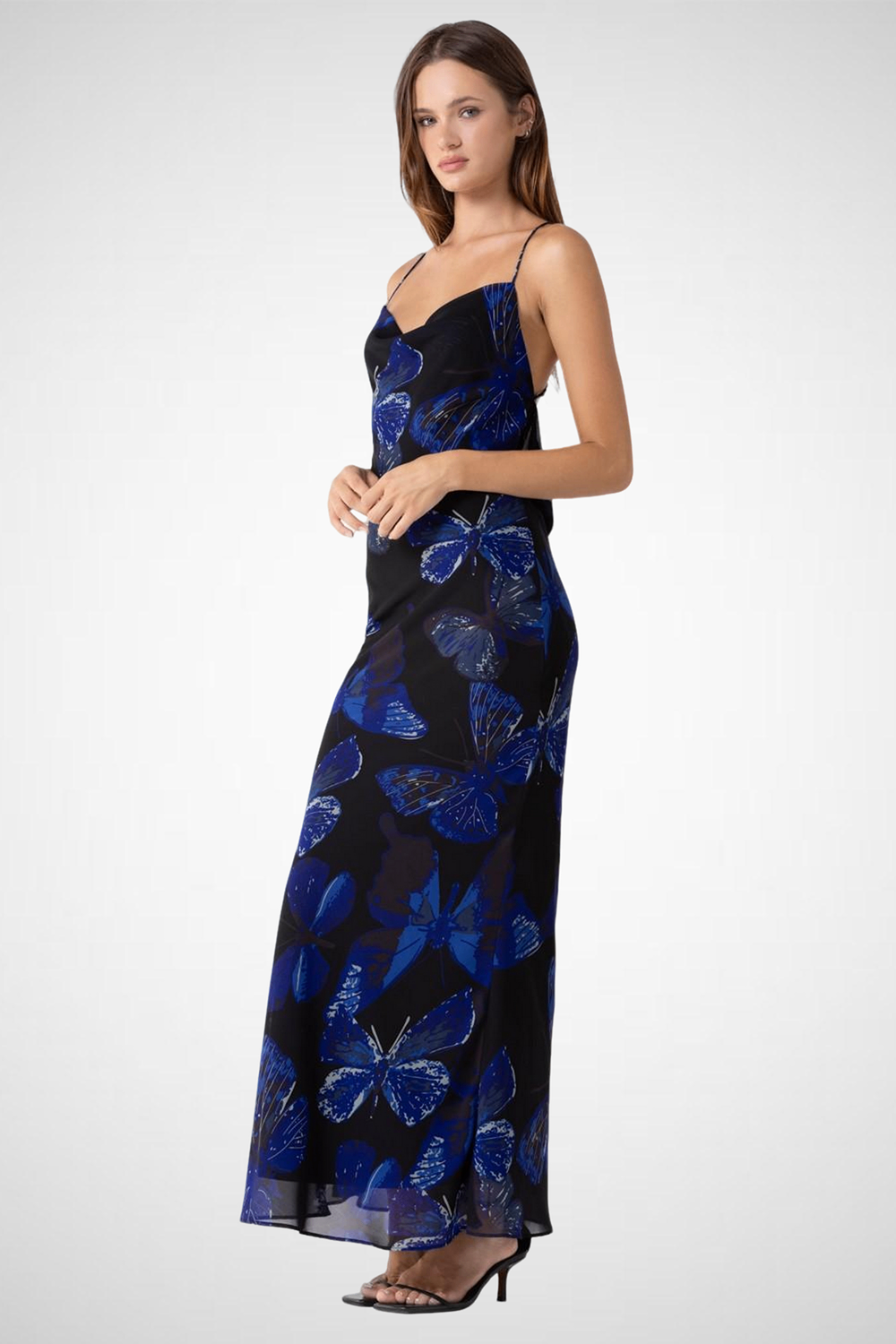 Floral Print Sleeveless Maxi Dress (8261478351056)