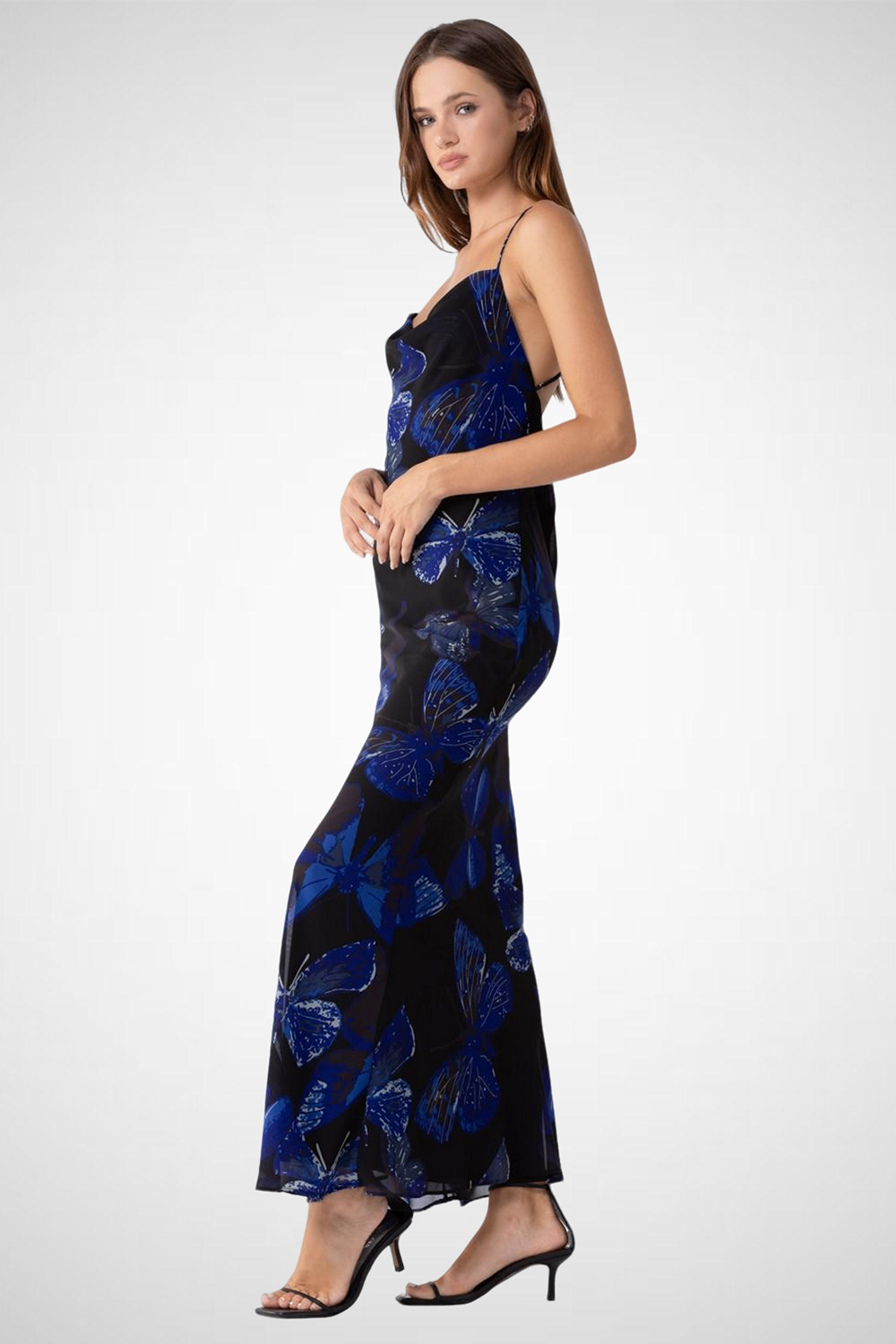 Floral Print Sleeveless Maxi Dress (8261478351056)