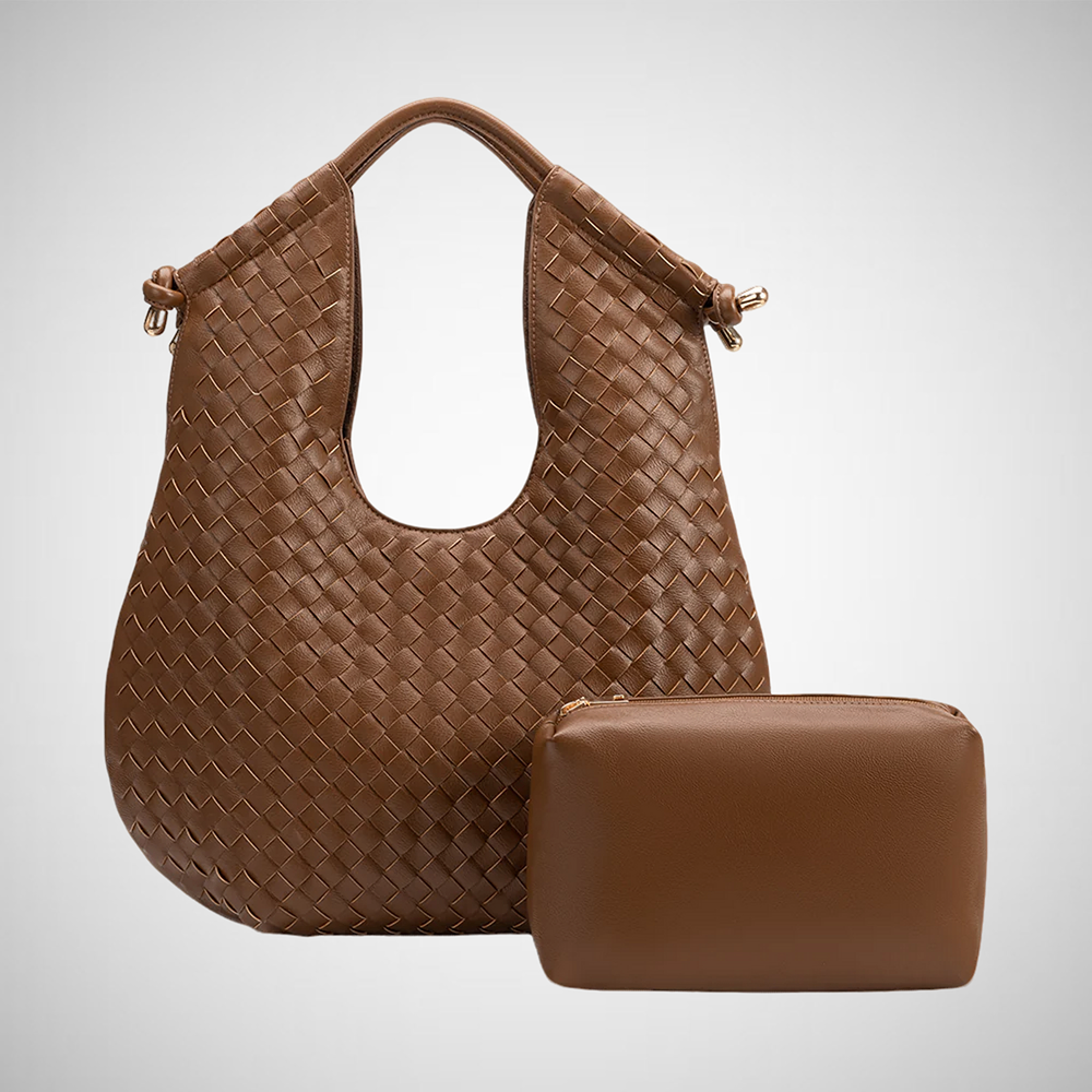 Tracy Woven Recycled Vegan Shoulder Bag (8258935390416)