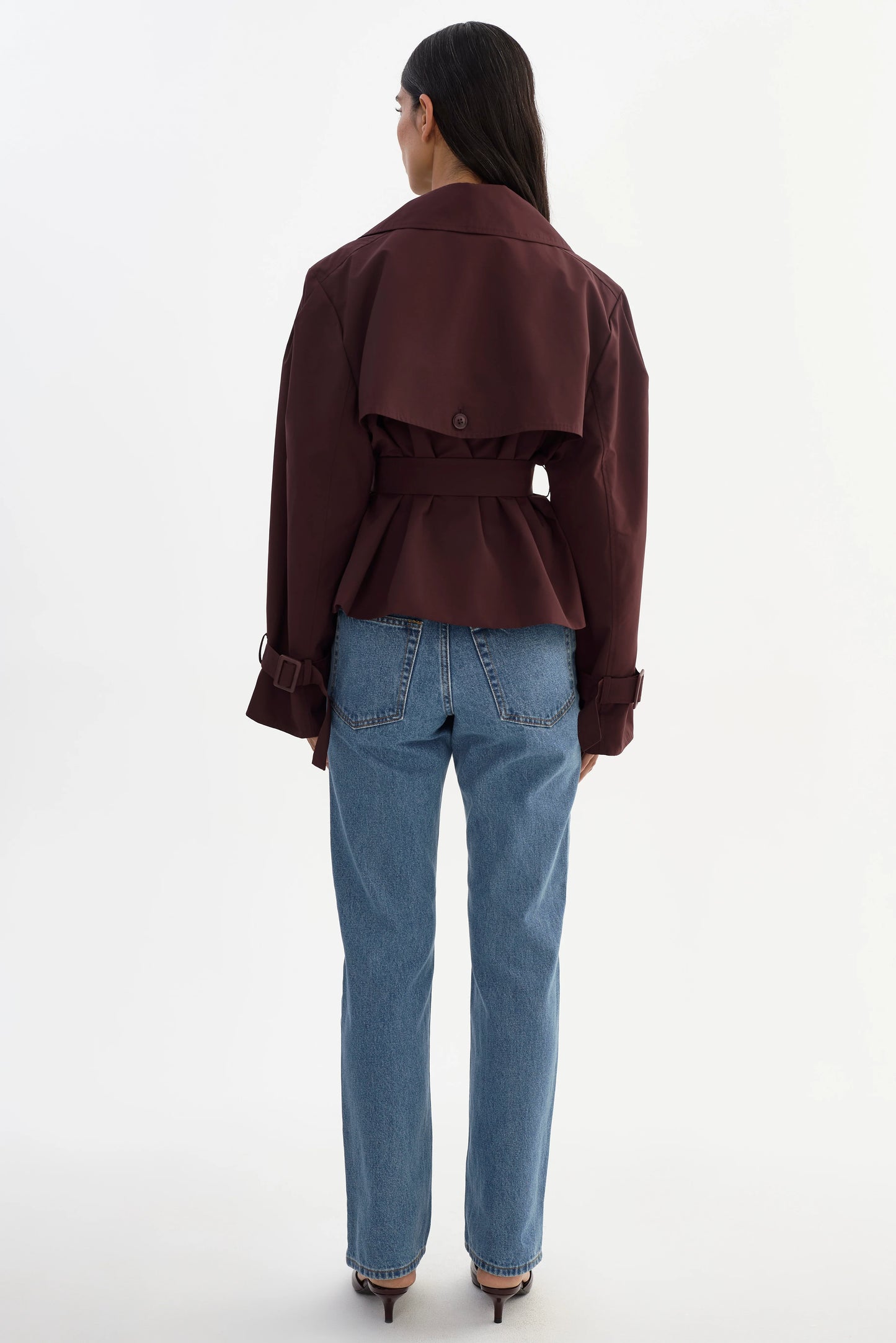 Quinn Cropped Trench Coat