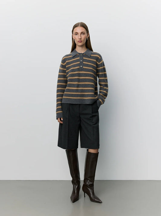 Stormasw Striped Knit Polo