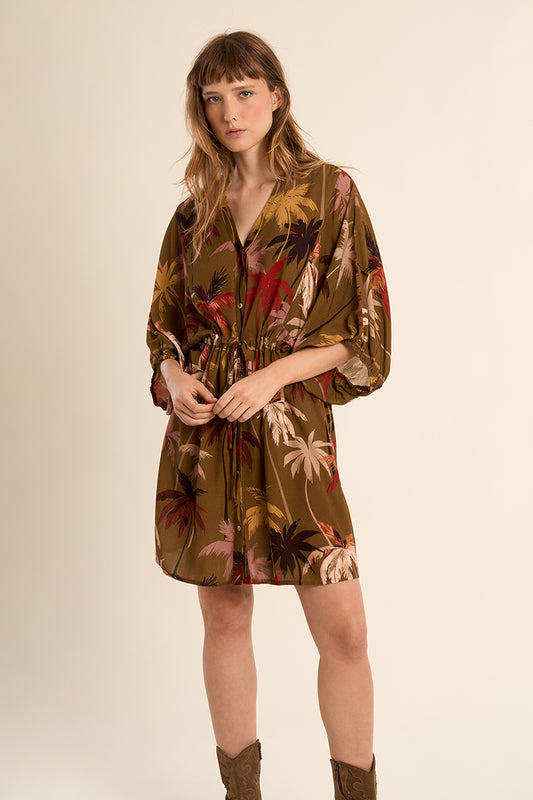 Short Skater Dress Printed