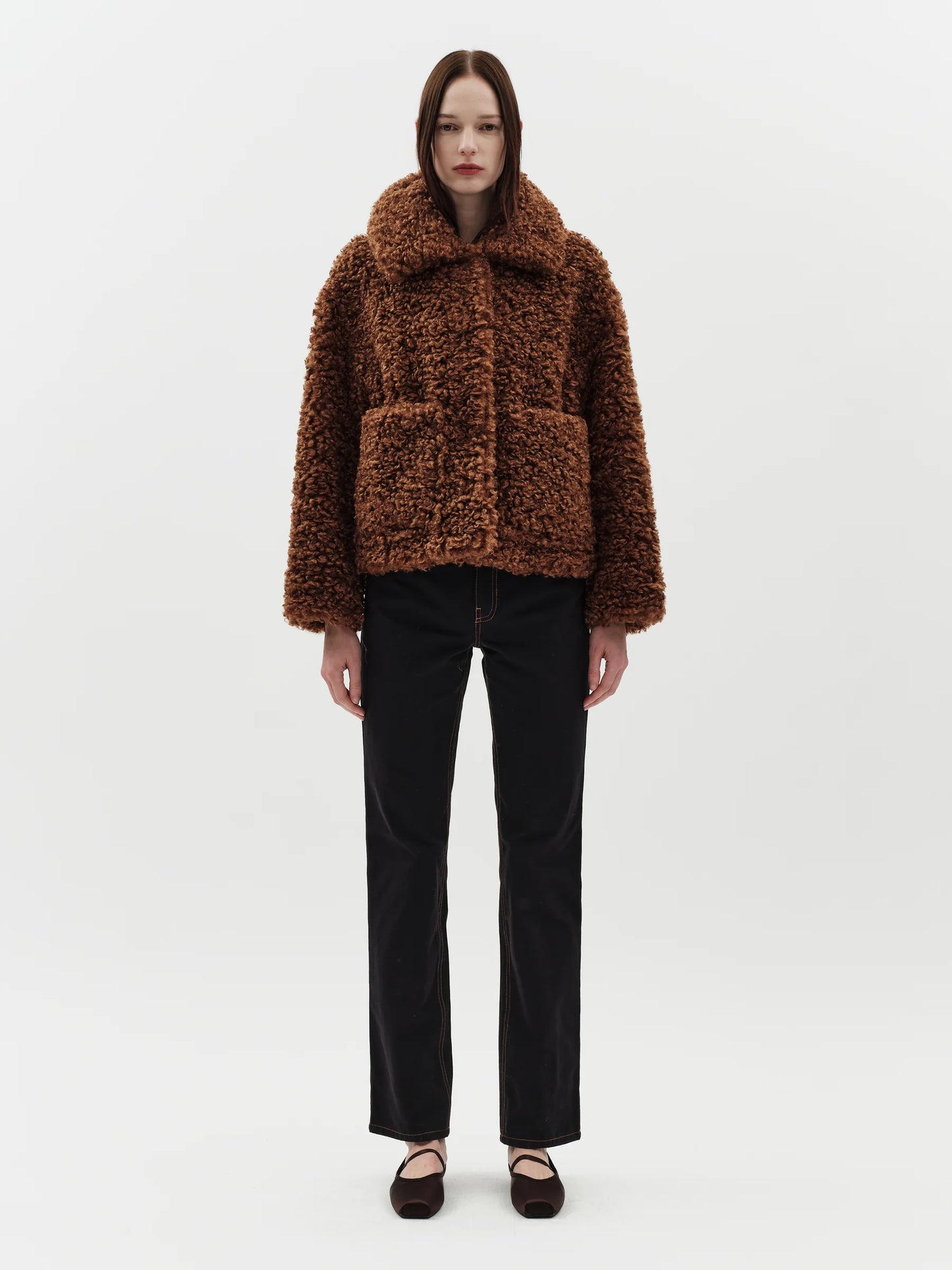 Traci Curly Borg Faux Fur